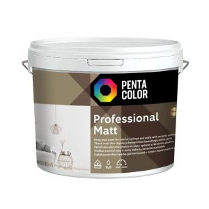 Dispersijas krāsa Pentacolor Professional Matt, balta krās., 5 l