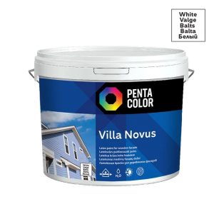 Fasāžu krāsa Pentacolor Villa Novus, balta krās., 10 l