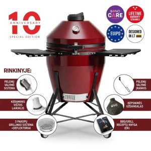 Grils kamado bono grande evo 25 sarkans