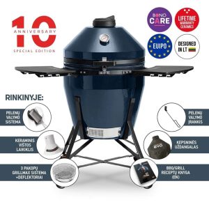 Grils Kamado Bono GRANDE EVO 25. zila. 80 cm