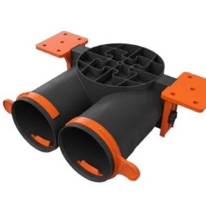 Antistatiska difuzora kārba Ergovent SLIM BOX DN125-2X75