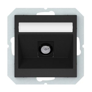 Antenas ligzda VILMA QR1000, matēta melnā krāsa