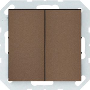 Slēdzis Vilma QR1000, 2 kl, mocha