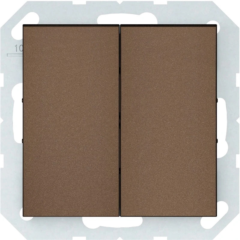 Slēdzis Vilma QR1000, 2 kl, mocha