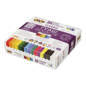 Krāsa guašas Zibi Classic Kids, 320 ml, 16 kr., 16 gab.