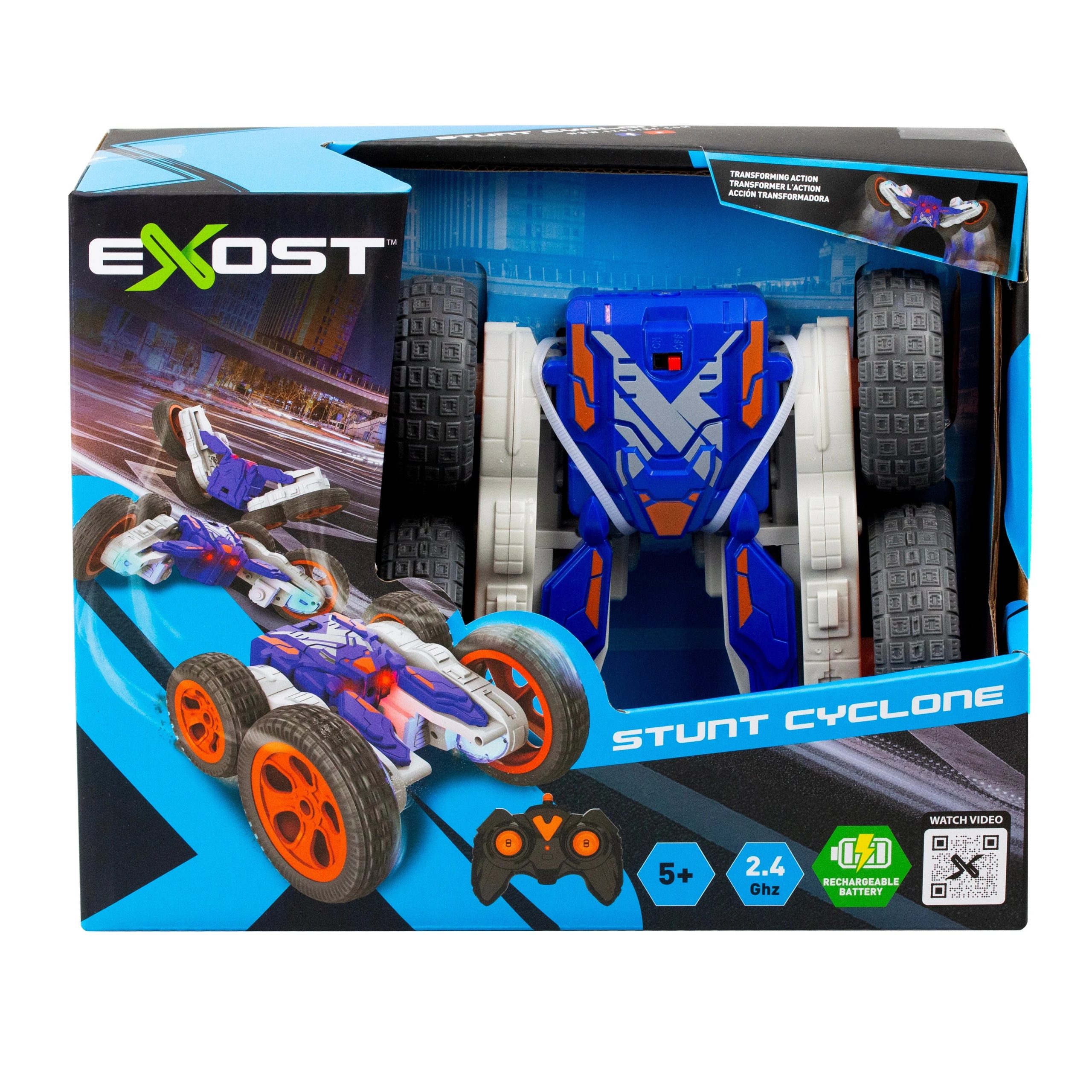 EXOST Radiovadāmā automašīna STUNT CYCLONE, 1:18