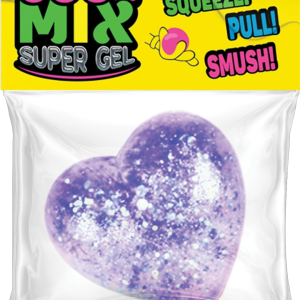 SUPERGEL anti-stresa rotaļlieta, spīdīga sirds