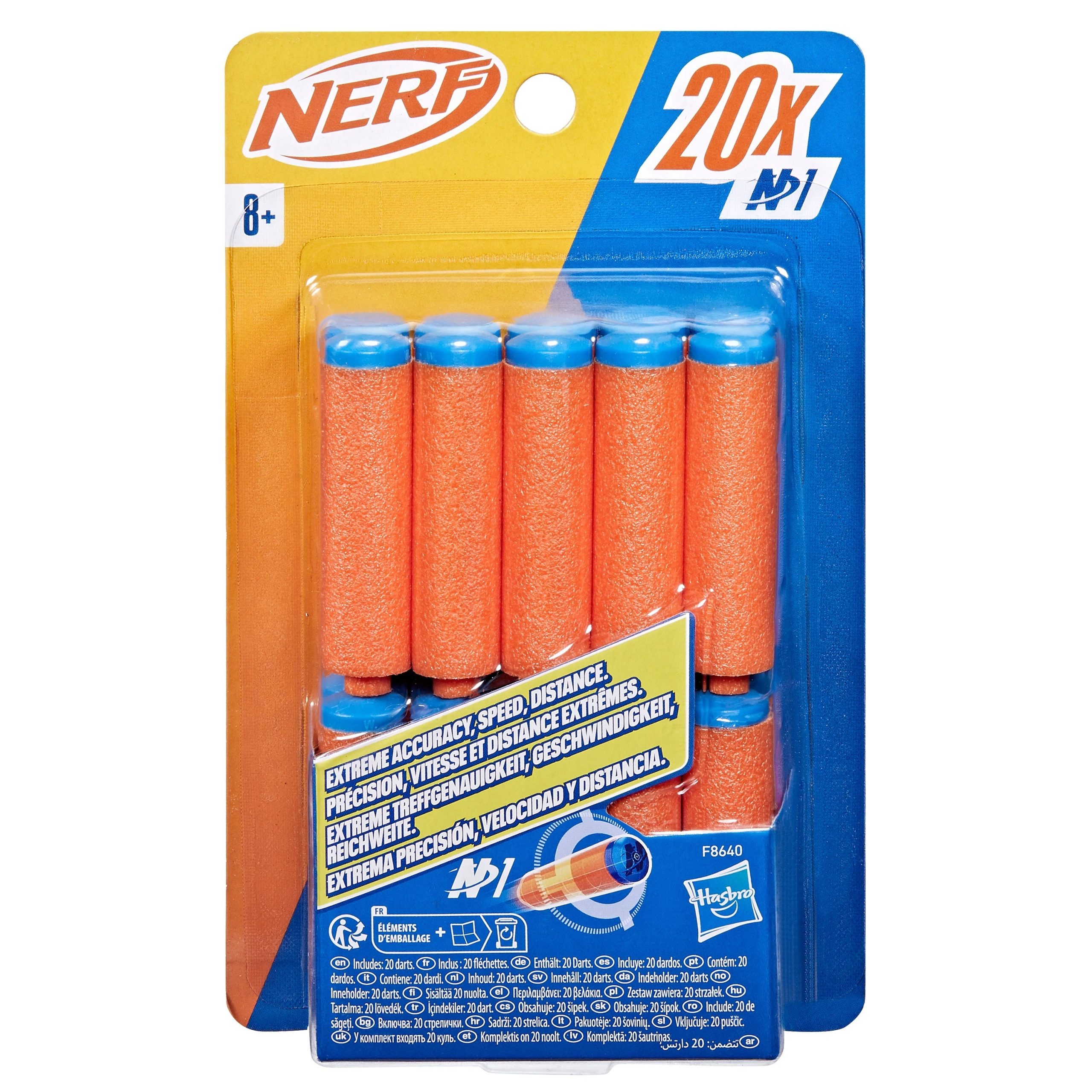 Rotaļlietu ložu komplekts Hasbro Nerf F8640, 10.48 cm Daudzkrāsaina