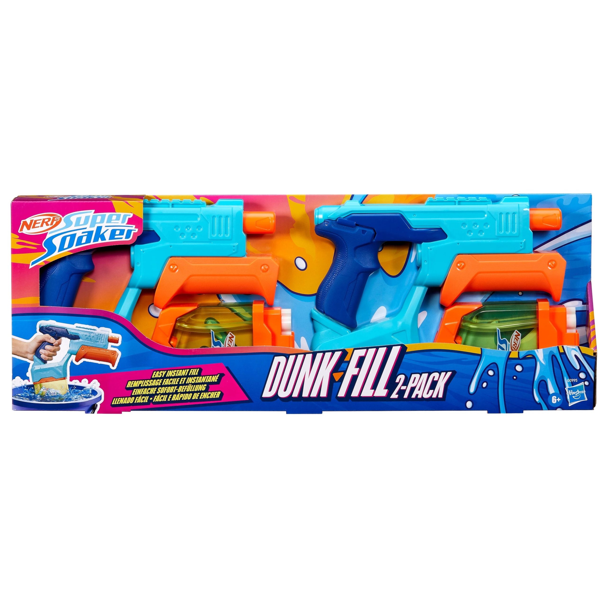 NERF SUPERSOAKER Ūdens blasteri Dunk-Fill, 2 gab.