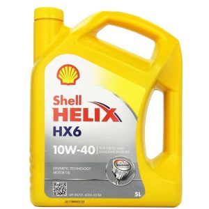 Eļļa Shell Helix HX6 10W - 40, daļēji sintētiska, 5 l