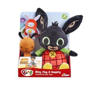 BING & FRIENDS Bing, Flop un Hoppity interaktīvās mīkstās rotaļlietas