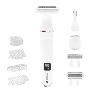 Rio SHTR-EU/1.3 Go Smooth 4-In-1 Lady Shaver & Bikini Trimmer, White
