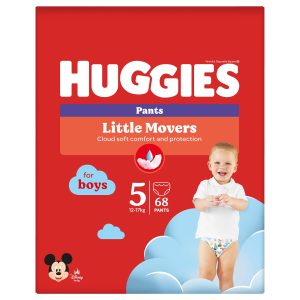 Autiņbiksītes - apakšbiksītes Huggies Pants Boy, 5 izmērs, 17 kg, 68 gab.