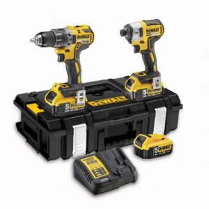 DeWALT Akum.Triecien-urbjmašīna un Triecien-skrūvg. XR 18V