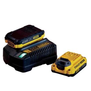 Akumulatori un lādētājs STANLEY FATMAX SFMCB12D2, V20, 2x2Ah