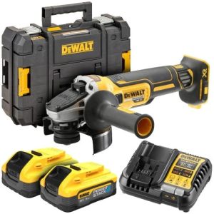 Akumulatora leņķa slīpmašīna Dewalt DCG405H2T-QW, 18 V