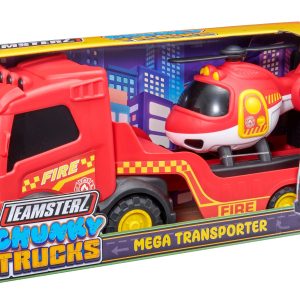 TEAMSTERZ Ugunsdzēsēju transportieris ar helikopteru, 35 cm