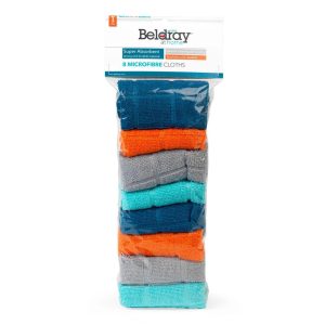 Beldray LA066374FEU7 Super Absorbent Microfibre Cloths ,8 pcs,