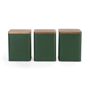 Salter BW12898G Toronto 3-Piece Canister Set, Green