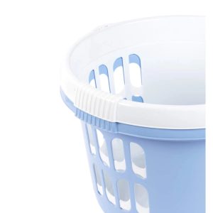 Beldray LA00000174CRNEU7 Set Of Two Laundry Basket 30L, White/Blue