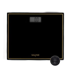 Salter 9207 BGHCFEU12 Compact Electronic Bathroom Scale, Black