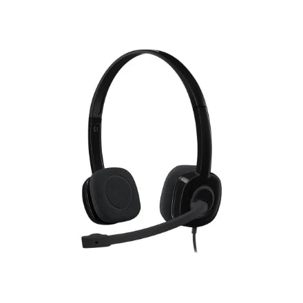 Vadu austiņas Logitech H15, melna krās.