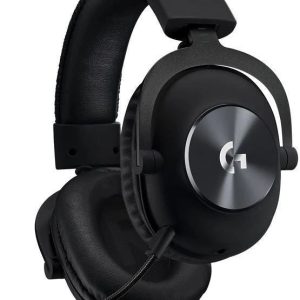 Spēļu austiņas Logitech Pro X. melna