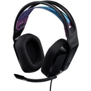 Vadu spēļu austiņas Logitech G335 Black. melna