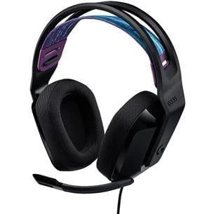 Vadu spēļu austiņas Logitech G335 Black. melna