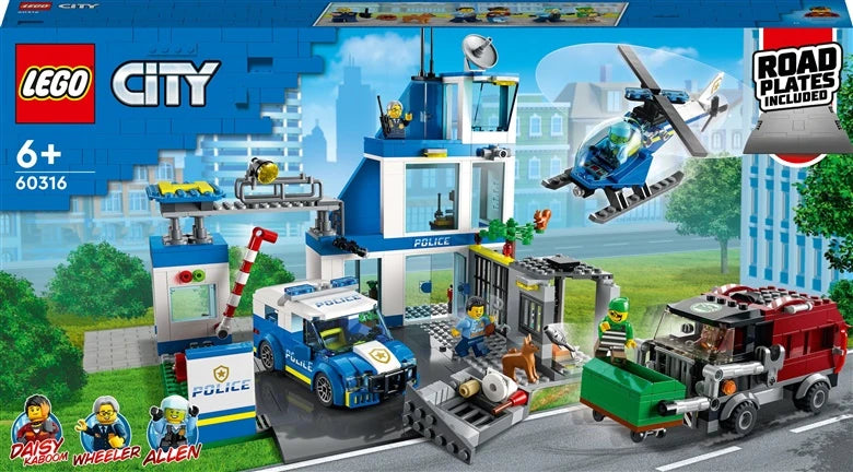 Konstruktors LEGO City Policijas iecirknis 60316, 668 gab.