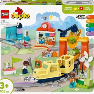 Konstruktors LEGO DUPLO Town Lielais, Interaktīvais Ciema Vilciens 10428, 103 gab.