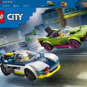 Konstruktors LEGO City Police Policijas auto un jaudīgā auto pakaļdzīšanās 60415, 213 gab.