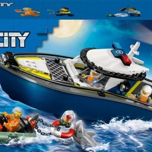 Konstruktors LEGO City Pakaļdzīšanās ar policijas laivu 60456, 264 gab.