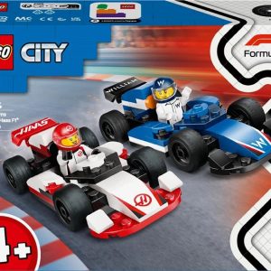 Konstruktors LEGO City F1 Williams Racing un Haas F1 sacīkšu auto 60464, 92 gab.