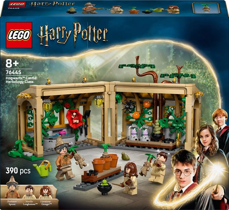 Konstruktors LEGO Harry Potter Cūkkārpas pils: herboloģijas stunda 76445, 390 gab.