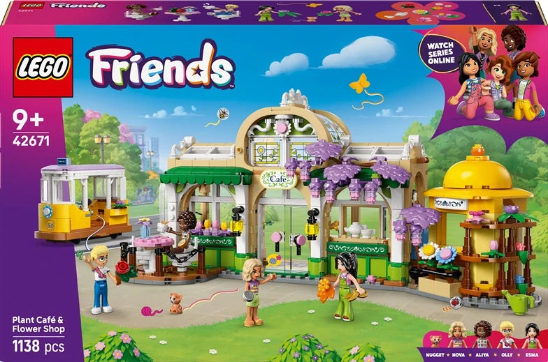 Konstruktors LEGO Friends Augu kafejnīca un ziedu veikals 42671, 1138 gab.