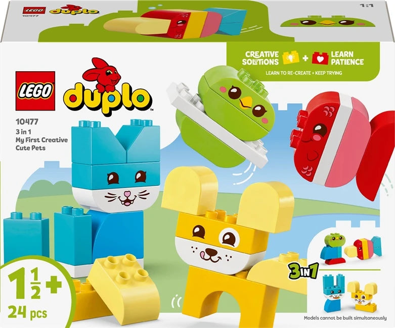 LEGO DUPLO '3 in 1' dzīvnieku konstruktors 10477. 24 gab.