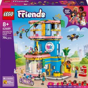 Konstruktors LEGO Friends Hārtleikas pilsētas draugu klubiņa māja, rotaļlieta 42689, 794 gab.