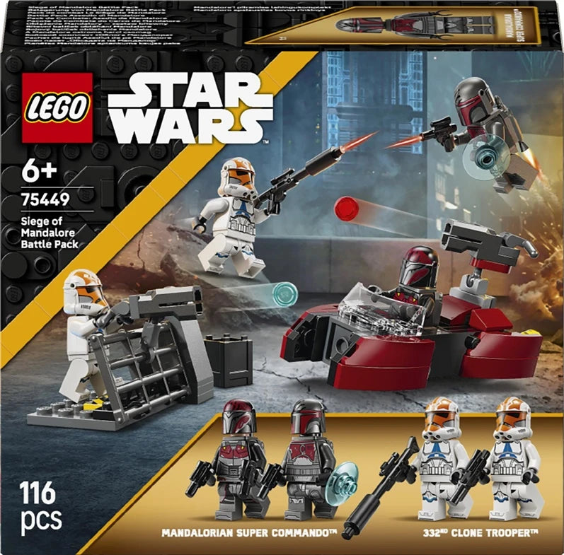 Konstruktors LEGO Star Wars Planētas Mandalore aplenkuma kaujas paka 75449, 116 gab.