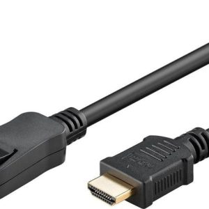 Kabelis MICRO_CONNEC HDMI M. Dipslay port M. 2m. melns