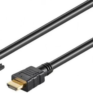 Kabelis MICRO_CONNEC HDMI M. DVI M. 2m. melns HDM191812