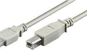 Kabelis MICRO_CONNEC USB TypeA M. USB TypeB M. 1.8m. balts
