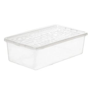 Uzglabāšanas kaste ar vāku, paredzēts uzglabāšanai Plast Team, 7.106 l, caurspīdīga krās., 33.8 x 18.8 x 9.7 cm