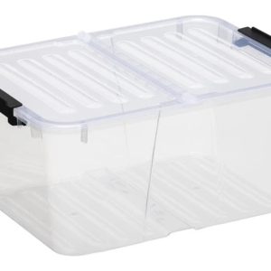 Uzglabāšanas kaste ar vāku Plast Team, 15 l, caurspīdīga, 39.4 x 29.5 x 18.5 cm
