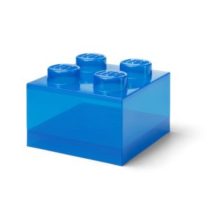 Uzglabāšanas kaste ar vāku LEGO Brick 40090805, zila, 25 x 25 x 19 cm