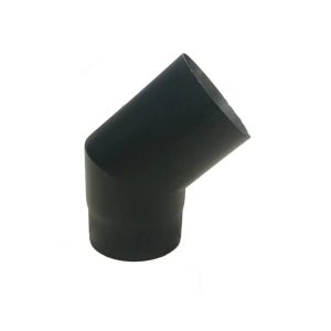 Dūmvada līkums Wadex, melna krās., 120 mm, 45 °