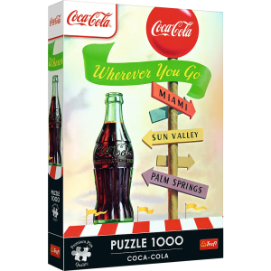 TREFL Premium Plus Puzle Coca-Cola: lai kur tu dotos, 1000 gab.