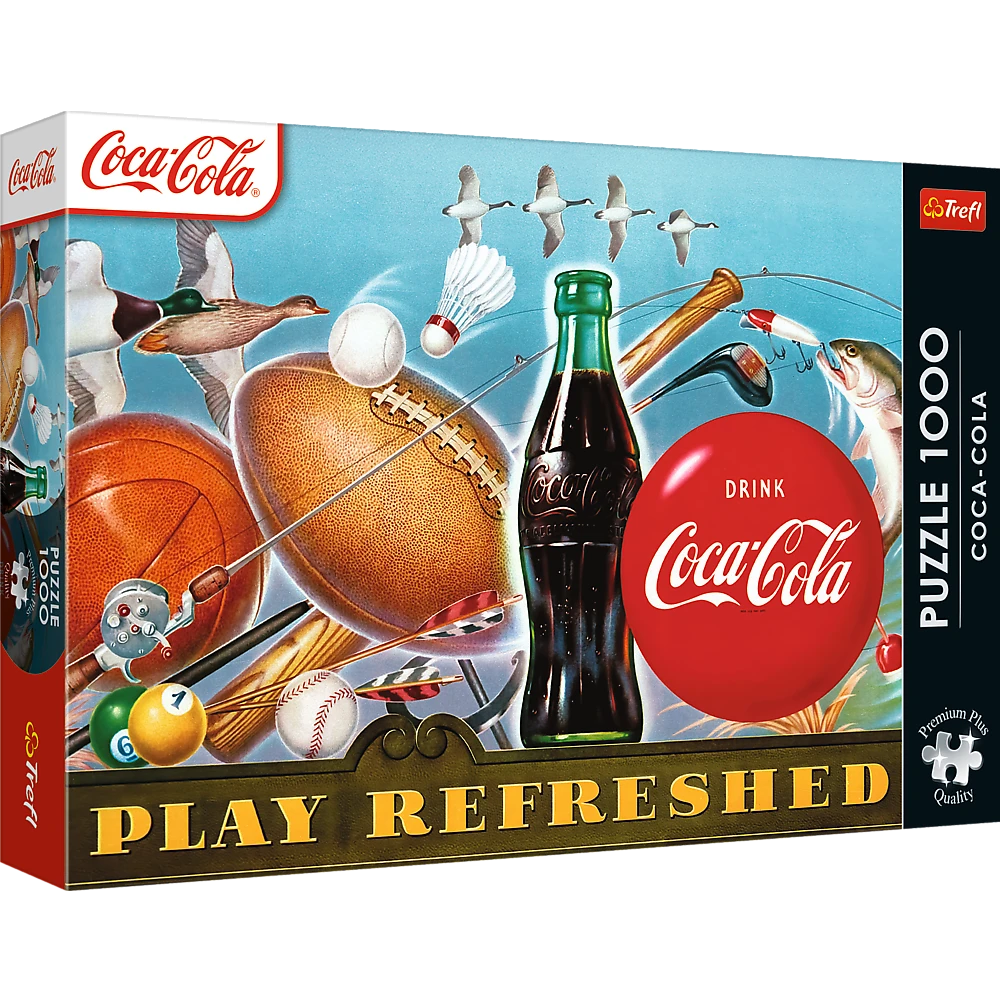 TREFL Premium Plus Puzle Coca-Cola: Play Refreshed, 1000 gab.