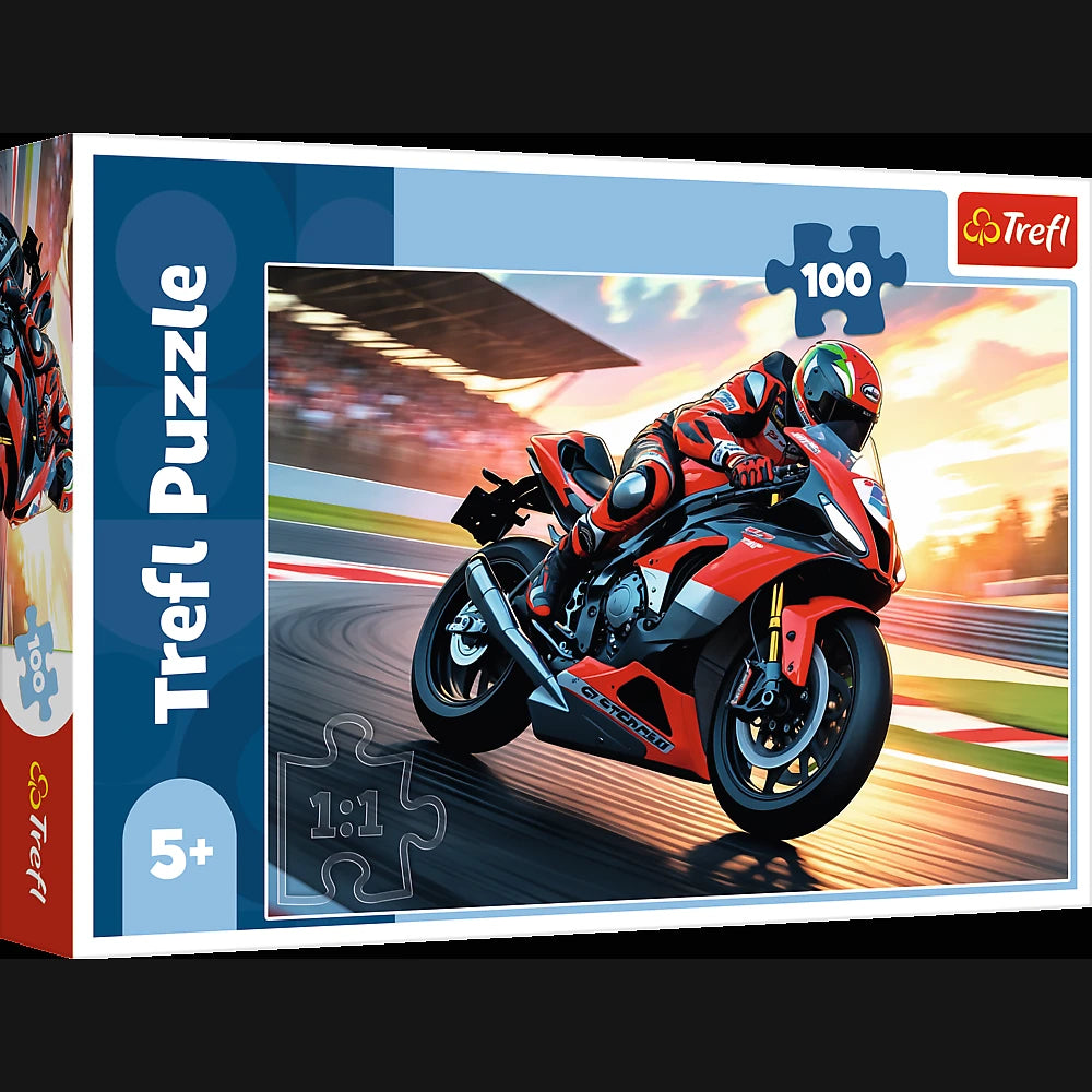 TREFL Puzle Ātrais motocikls, 100 gab.
