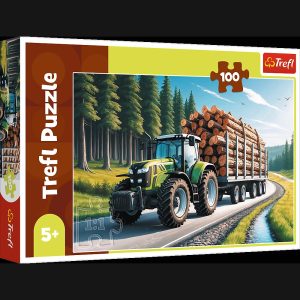 TREFL Puzle Meža traktors, 100 gab.